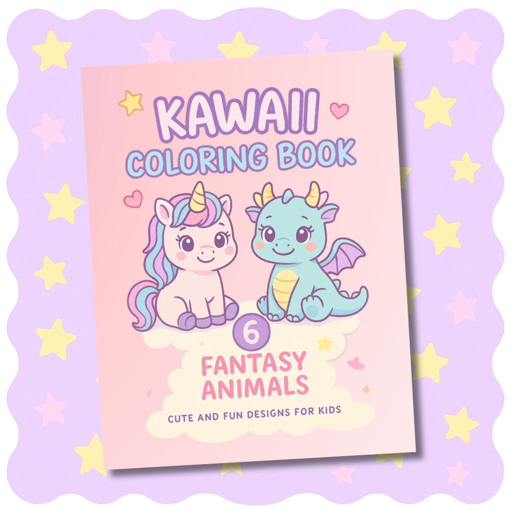 Kawaii Animals Coloring Book – Vol.6 Fantasy Animals