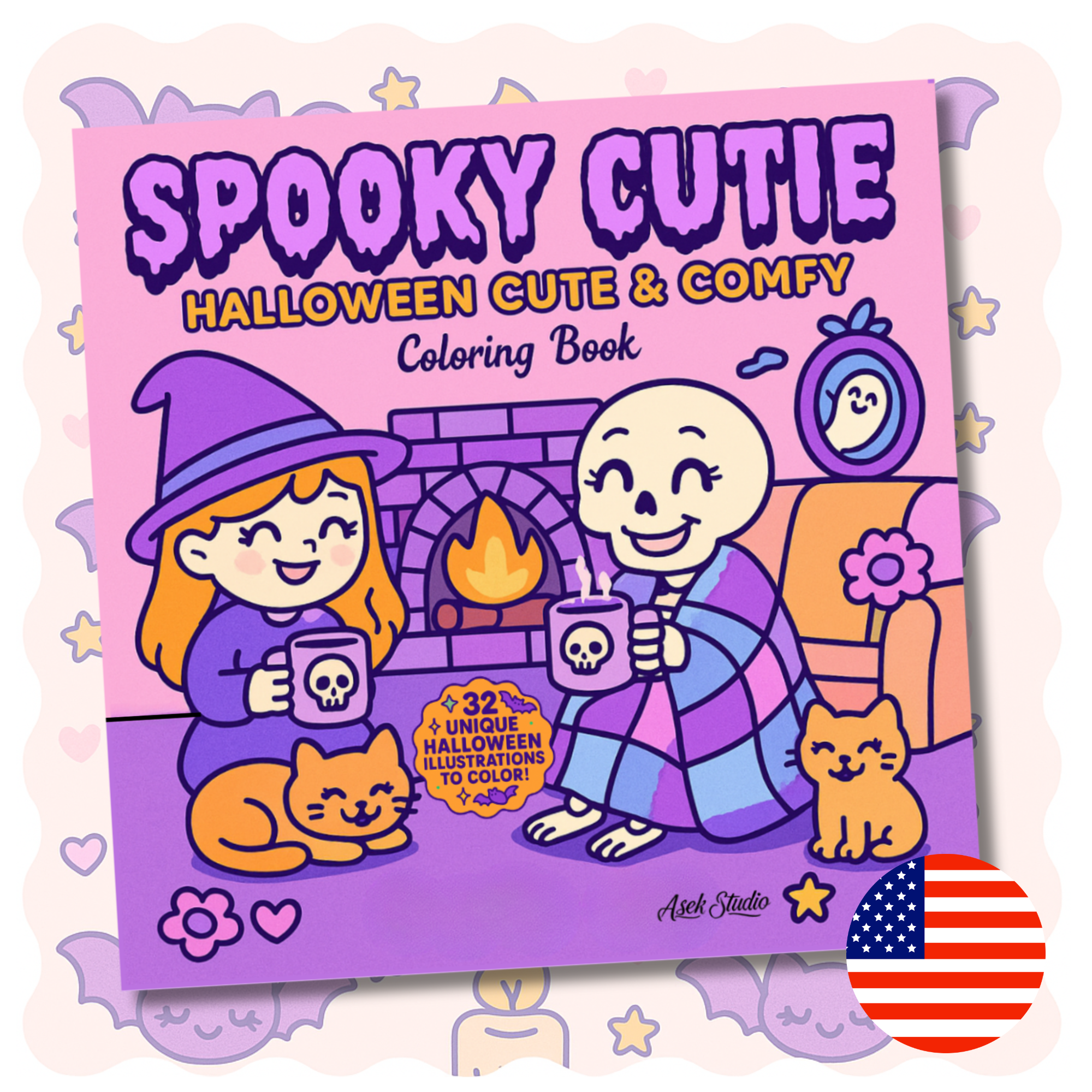 Spooky Cutie - Halloween Cute & Comfy Coloring Book